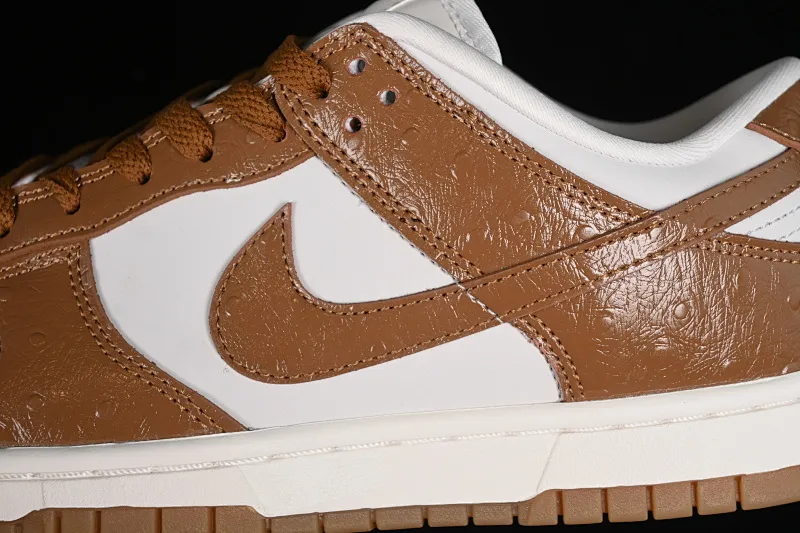 All categories Nk SB Dunk series Nk SB Dunk Low low-top sneakers Nk Dunk Low Lx "Brown Ostrich" camel SB low-top casual sneakers FJ2260-001
